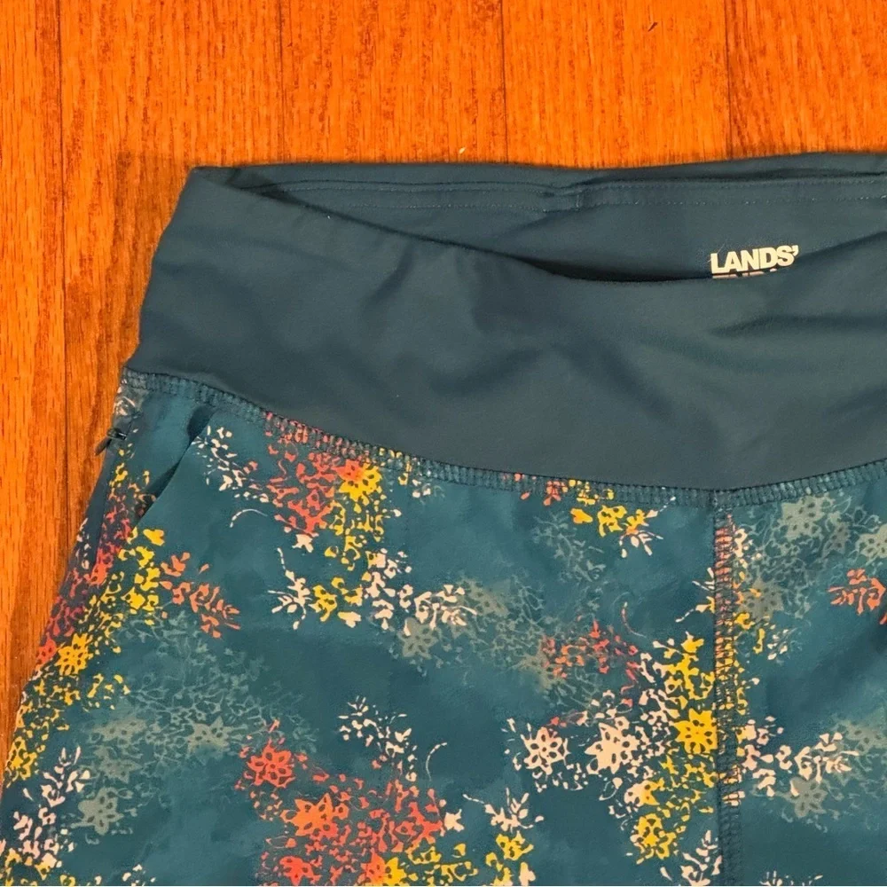Lands' End Women's Repreve Active Yoga Pants Tie Dye  Size S